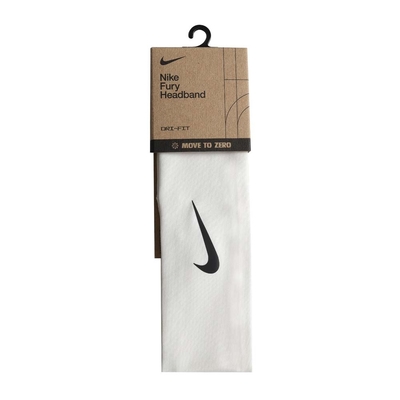 NIKE FURY CLASSIC 頭帶-DRI-FIT 髮帶 有氧 瑜珈 N1011706127OS 白黑