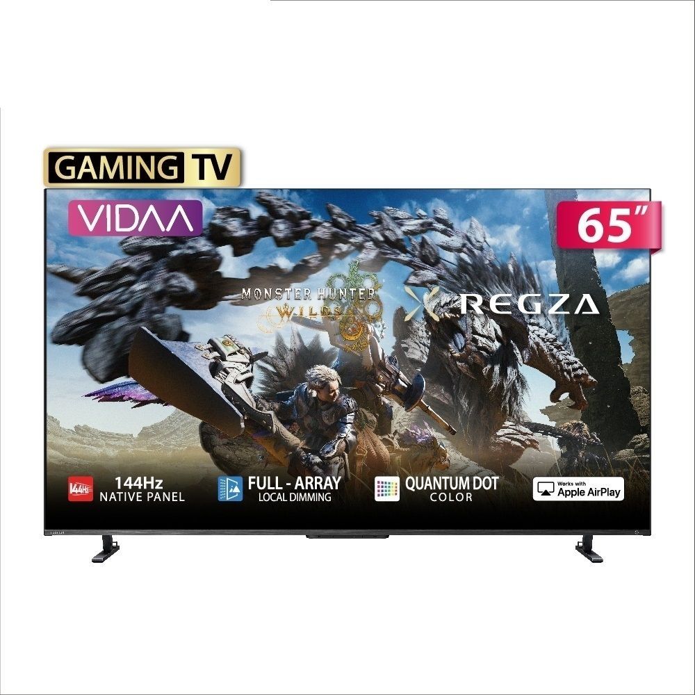 TOSHIBA東芝REGZA 65型4K QLED 144Hz Full Array LED AirPlay2 智慧