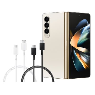 SAMSUNG 三星製造 Z Fold7 Flip7適用 雙Type-C 快充充電線 / 袋裝