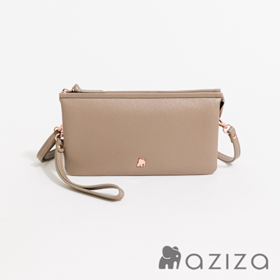 aziza BERYL斜背手拎包(中)-午茶駝