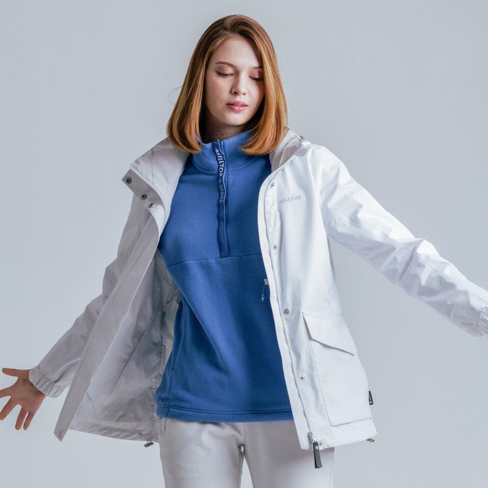 HILLTOP山頂鳥GORE-TEX單件式施華洛世奇水鑽防水透氣防風短大衣