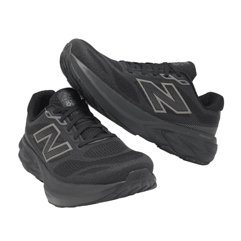 New Balance NB 慢跑鞋Fresh Foam X 880 V15 2E 寬楦男鞋黑緩震運動鞋