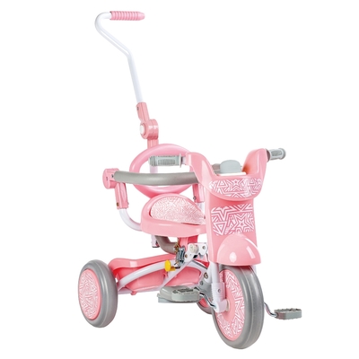 三輪車 dショッピング |RiZKiZ 2in1三輪車 折りたたみ 手押し棒付き