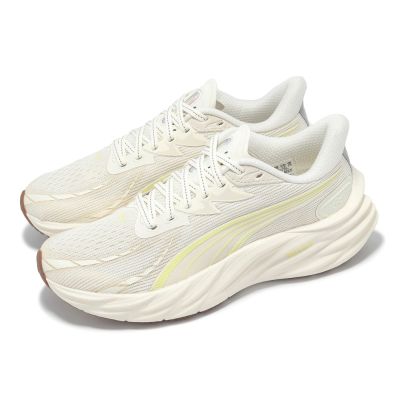 Puma 慢跑鞋 Velocity Nitro 4 Wns 女鞋 米 黃 氮氣中底 路跑 運動鞋 31114108