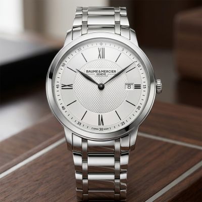 Baume & Mercier 名士 Classima系列 簡約現代石英手錶 七夕寵愛季 送禮推薦-銀/40mm M0A10883