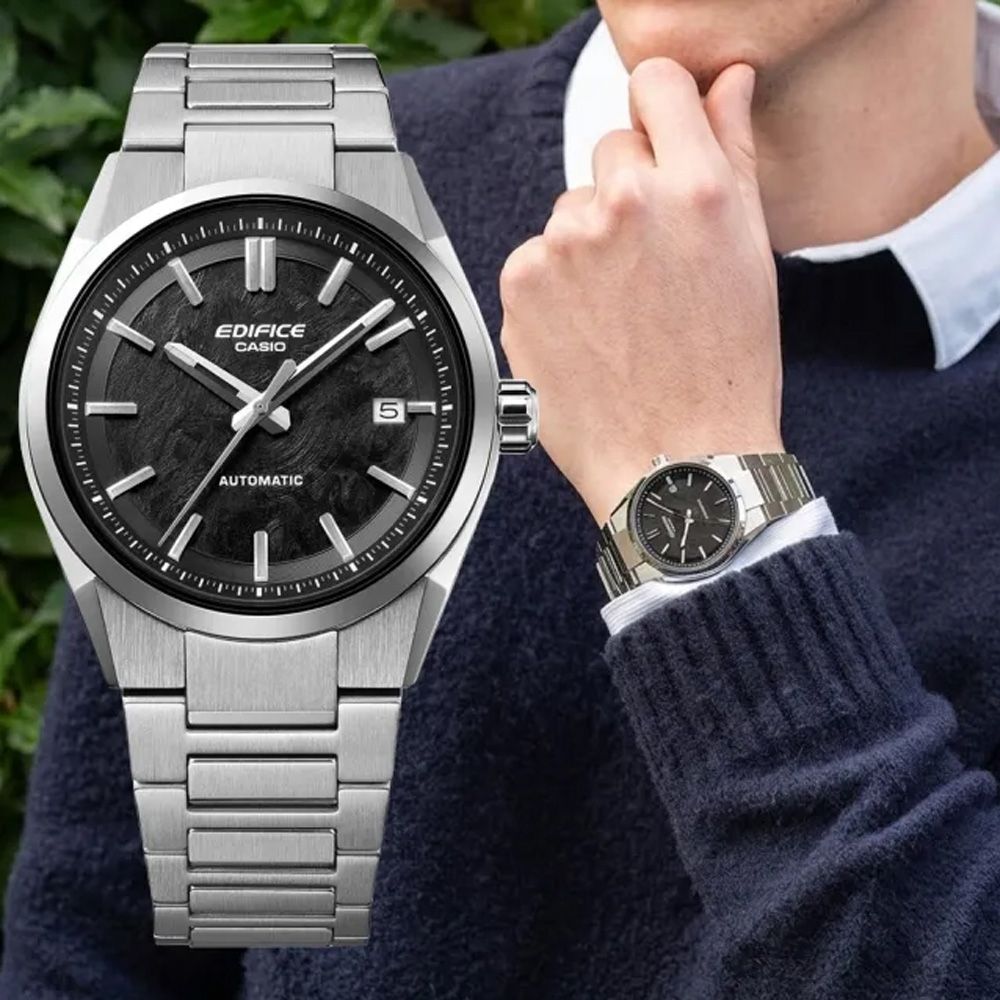 CASIO 卡西歐 EDIFICE 輕巧纖薄 經典三針機械腕錶 錶 手錶 送禮 EFK-110D-1A