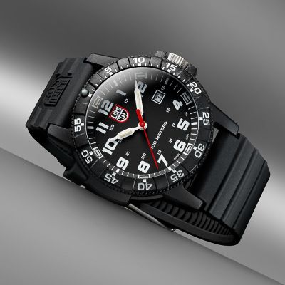 LUMINOX 雷明時 Sea Turtle 革龜 海龜系列 碳纖維複合材質腕錶 手錶 開學換新季 送禮推薦-黑x白 1LM-0321