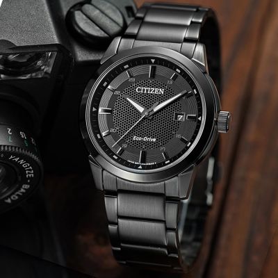 CITIZEN 星辰 Eco-Drive 都會時尚光動能手錶 開學換新季 送禮推薦-黑/42mm BM7145-51E