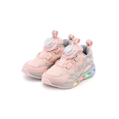 FILA KIDS 中童電燈運動鞋-粉/銀 2-J426A-588