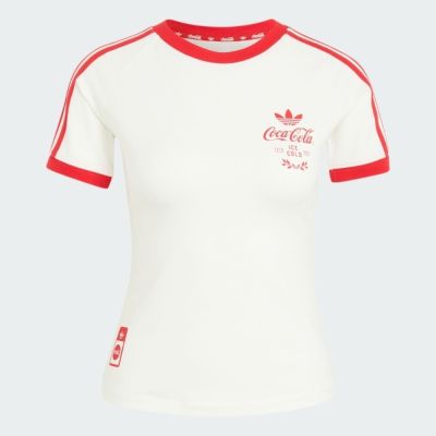 Adidas 愛迪達 3s Tee KY7559 女 T恤 運動上衣 休閒短袖 白 亞版 可口可樂