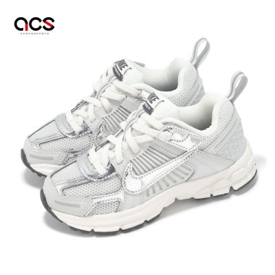 Nike 休閒鞋 Vomero 5 PS 中童 小朋友 灰 白 魔鬼氈 復古慢跑 運動鞋 IM9465-001