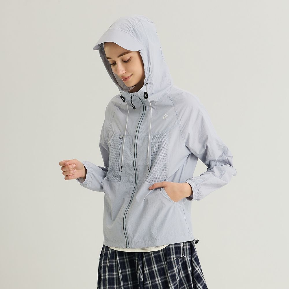 元動力 戶外抗菌速乾機能防曬外套(兩色；S-XL) (淺紫)