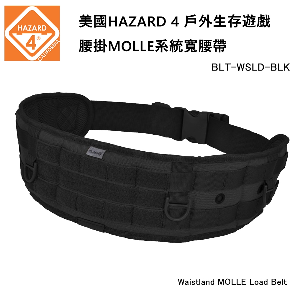 Hazard 4 Waistland MOLLE ロードベルト Hazard 4 4005157-SSI Waistland Black MOLLE Load Belt - multi, N⁄A