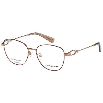 LONGCHAMP 純鈦 光學眼鏡(古銅色配咖啡色)LO2544LB