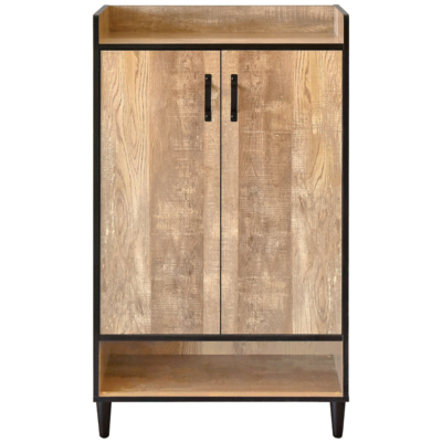 HOPMA家具 工業風雙門六層鞋櫃 台灣製造 玄關收納 置物鞋架 通風透氣-寬62.4 X 深32.6 X 高108.4cm；內徑深度29.3 cm