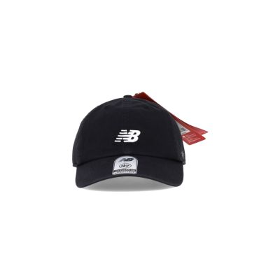 New Balance Hat 黑色 刺繡 棉質 斜紋 帽子 老帽 鴨舌帽 棒球帽 LAH00151BK