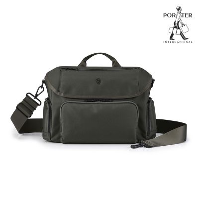 PORTER INTERNATIONAL - 理性秩序MATRIX斜背包(XL) - 靜謐灰