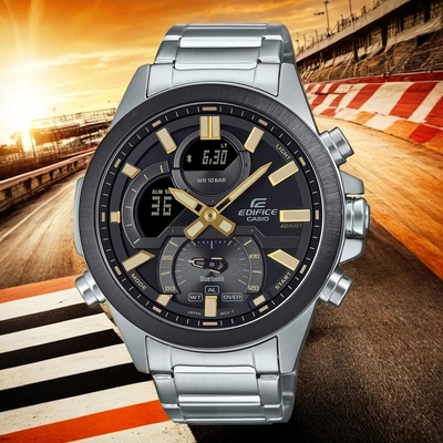 CASIO 卡西歐 EDIFICE 賽車運動藍芽手錶 開學換新季 送禮推薦 ECB-30DB-1A9