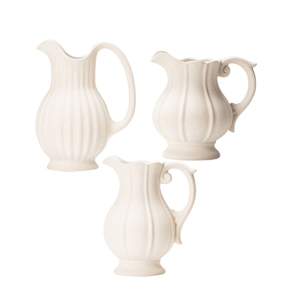 新川新風尚水壺陶瓷花瓶澆水插花兩用裝飾擺件水壺創意花插瓶隨搭擺件