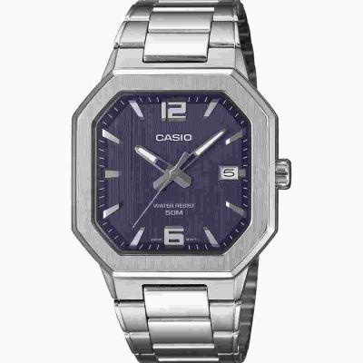 CASIO 卡西歐 金屬 八角形 防水 MTP-B195D-2AV 藍