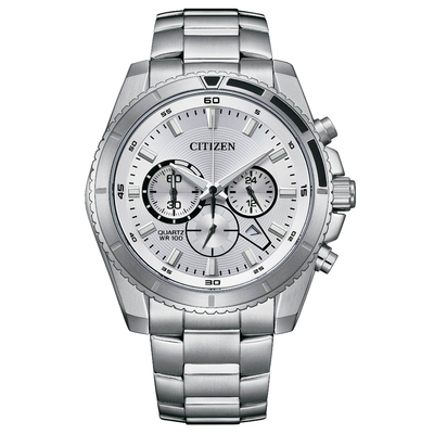 CITIZEN星辰 Chronograph 運動風格計時男錶-AN8200-50A-44mm