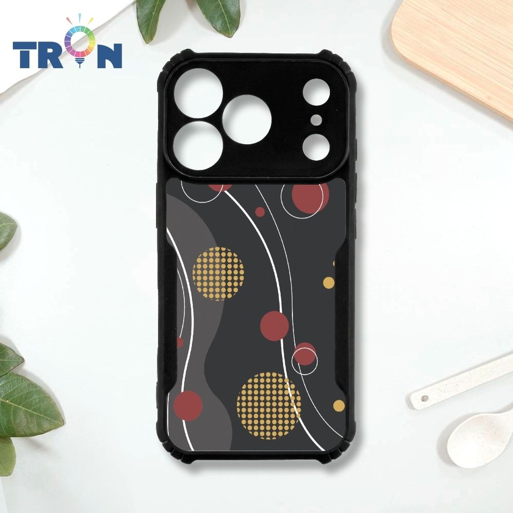 TRON iPhone 17 Pro 日系和風幾何-3 四角防摔 機甲殼 軟硬殼 手機殼