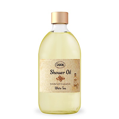 SABON沐浴油500ml-白茶★下單贈壓頭