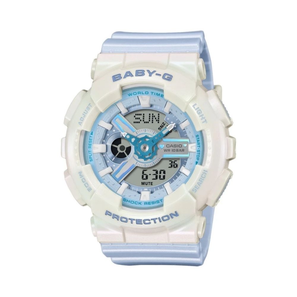 CASIO卡西歐 BABY-G 柔和色調 甜美時尚 藍色BA-110PD-2A_43.4mm
