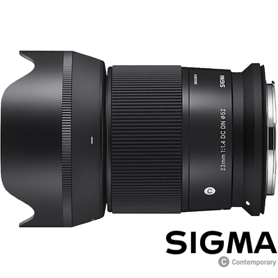 SIGMA 23mm F1.4 DC DN Contemporary for CANON RF (公司貨) 廣角大光圈定焦鏡 人像鏡 APS-C 無反微單眼專用鏡頭