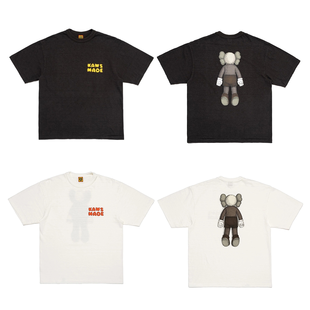 Kaws x Human Made 背後人偶白色/黑色限定款T恤上衣XX27TE016 | 休閒鞋