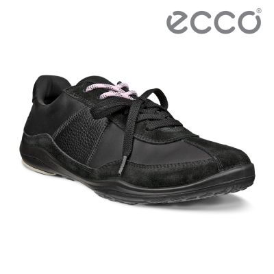 ECCO BIOM LITE TR 健步戶外麂皮拼接低筒皮革運動鞋 女鞋 黑色