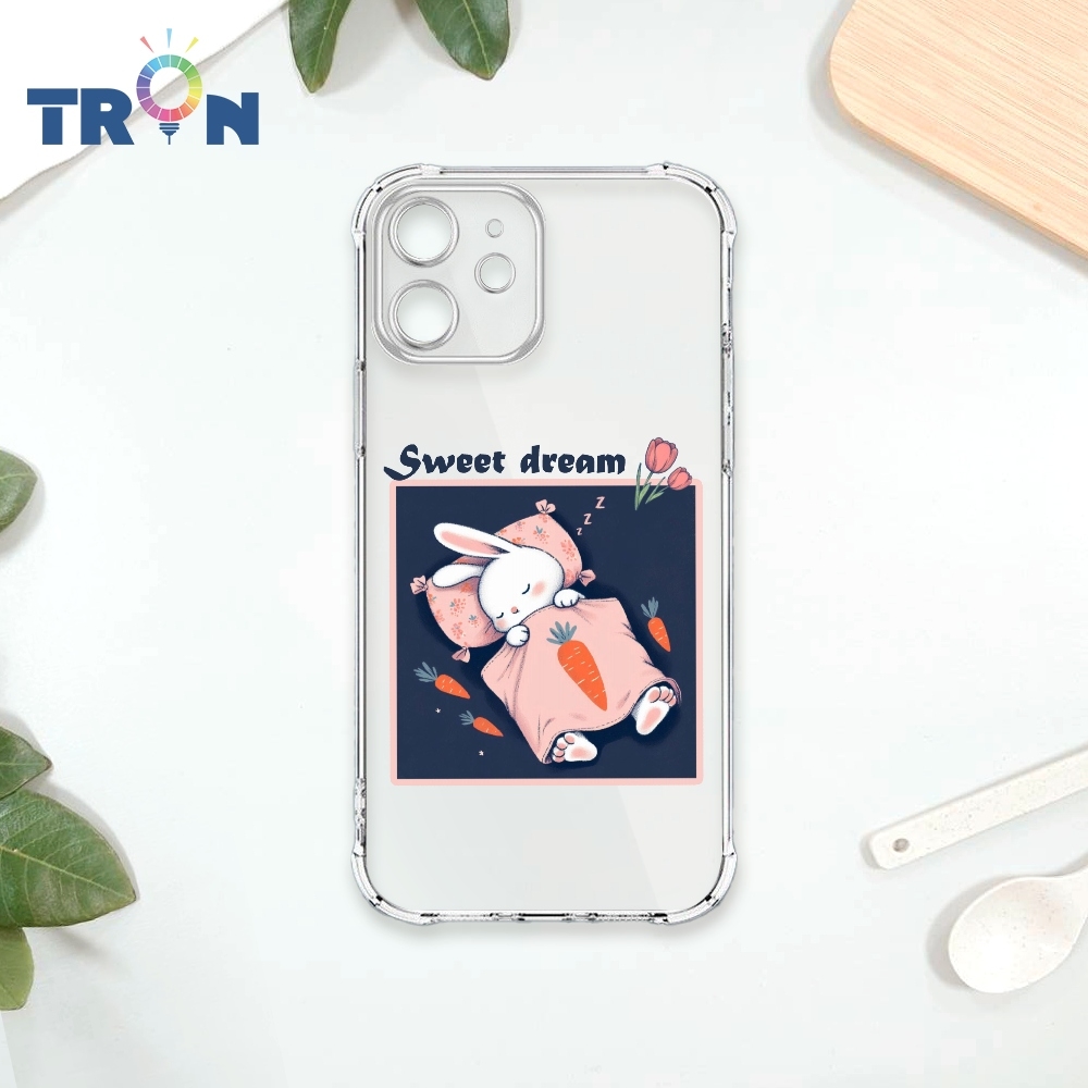 TRON IPhone 12 MINI 小動物晚安美夢系列透明殼 四角防摔 軟殼 手機殼