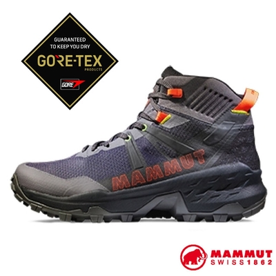 【MAMMUT 長毛象】男 Sertig II Mid GORE-TEX 輕巧耐用多功能鞋.登山健行 3030-04830-00692 深鈦金灰