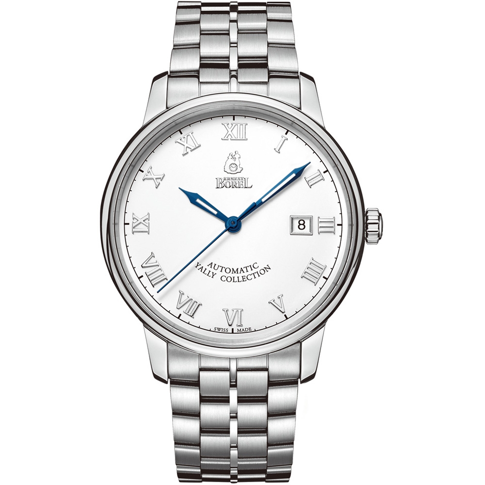 (福利品)ERNEST BOREL 瑞士依波路 雅麗系列 機械男士腕錶 40mm GS5680N-431(帶扣有刮痕)