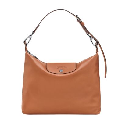 LONGCHAMP Le Pliage Xtra M Hobo 牛皮 半月形單肩包 肩背包 斜背包 腰果色 10189987M19