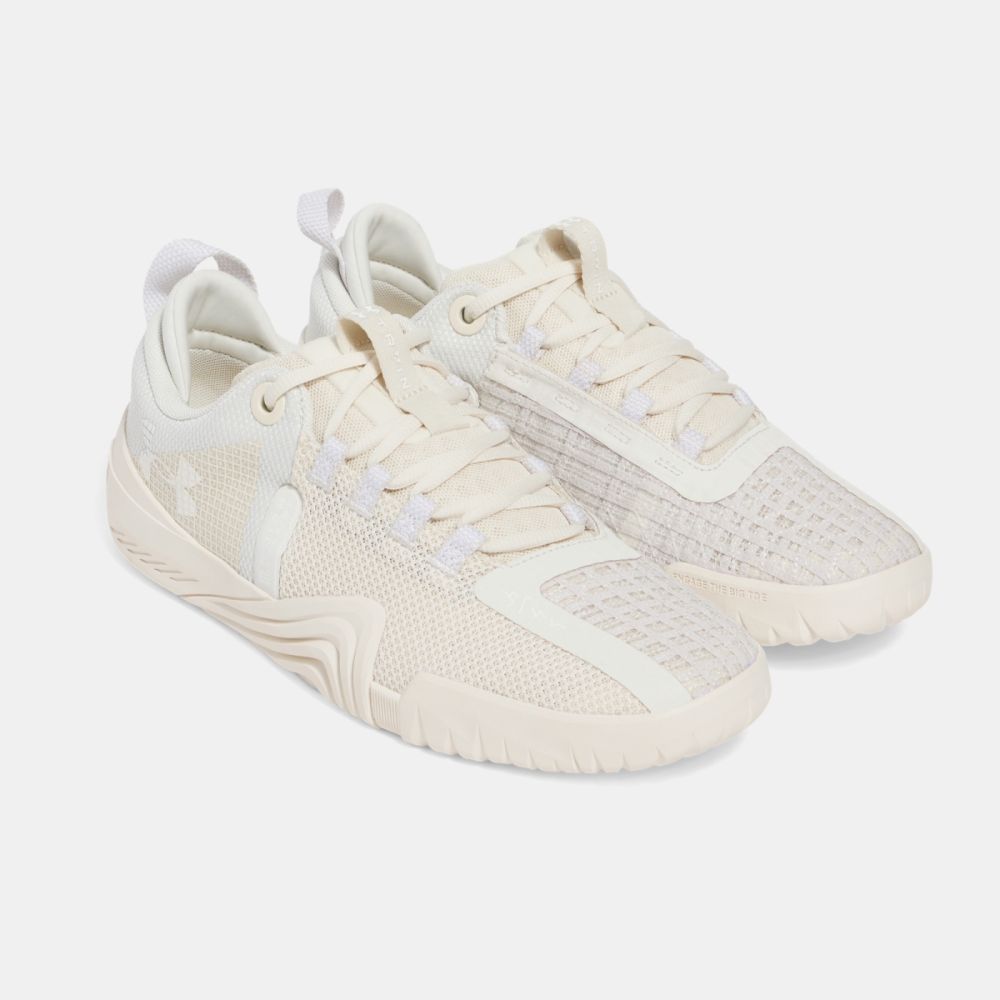 Under Armour 訓練鞋 TriBase Reign 6 男鞋 米白 緩震 運動鞋 健身 UA 3027341142