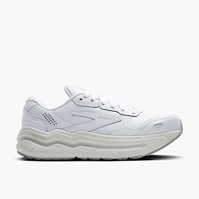 Brooks Ghost Max 2 Leather [1104432E142] 男 慢跑鞋 寬楦 彈力 支撐 緩震 白