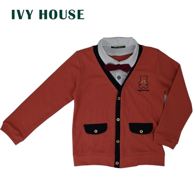 IVY HOUSE常春藤 幼男童經典加領結仿兩件式上衣(80cm~120cm)261751