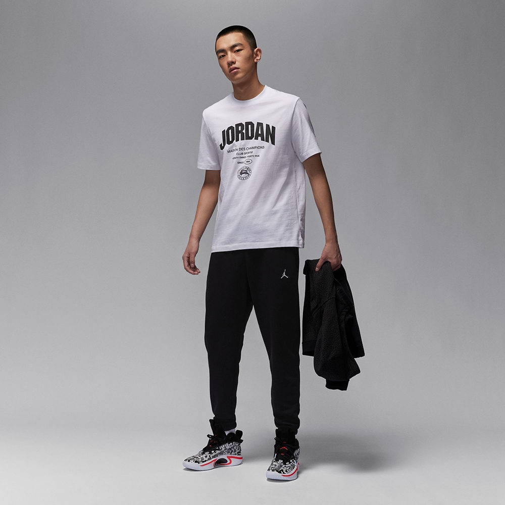 NIKE 短袖上衣男款運動AJ 喬丹AS M J SPRT WM DF SS TEE 白