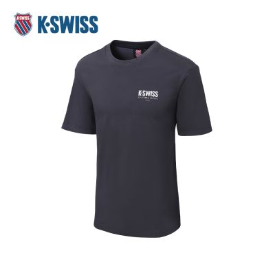 K-SWISS 短袖T恤 26SS TEE 20 M 短上衣 男短袖上衣 深灰色 1013709-038