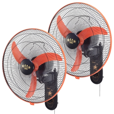 雙星牌 雙星 18吋 3段速飛刀型空氣循環壁掛扇 TS-1868 超值2入組