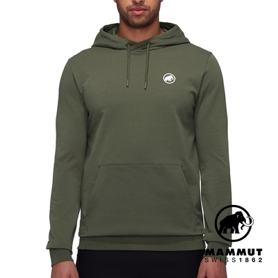 【Mammut長毛象】Mammut ML Hoody Men Original 機能休閒長袖帽T 男款 深沼澤綠 #1014-05320