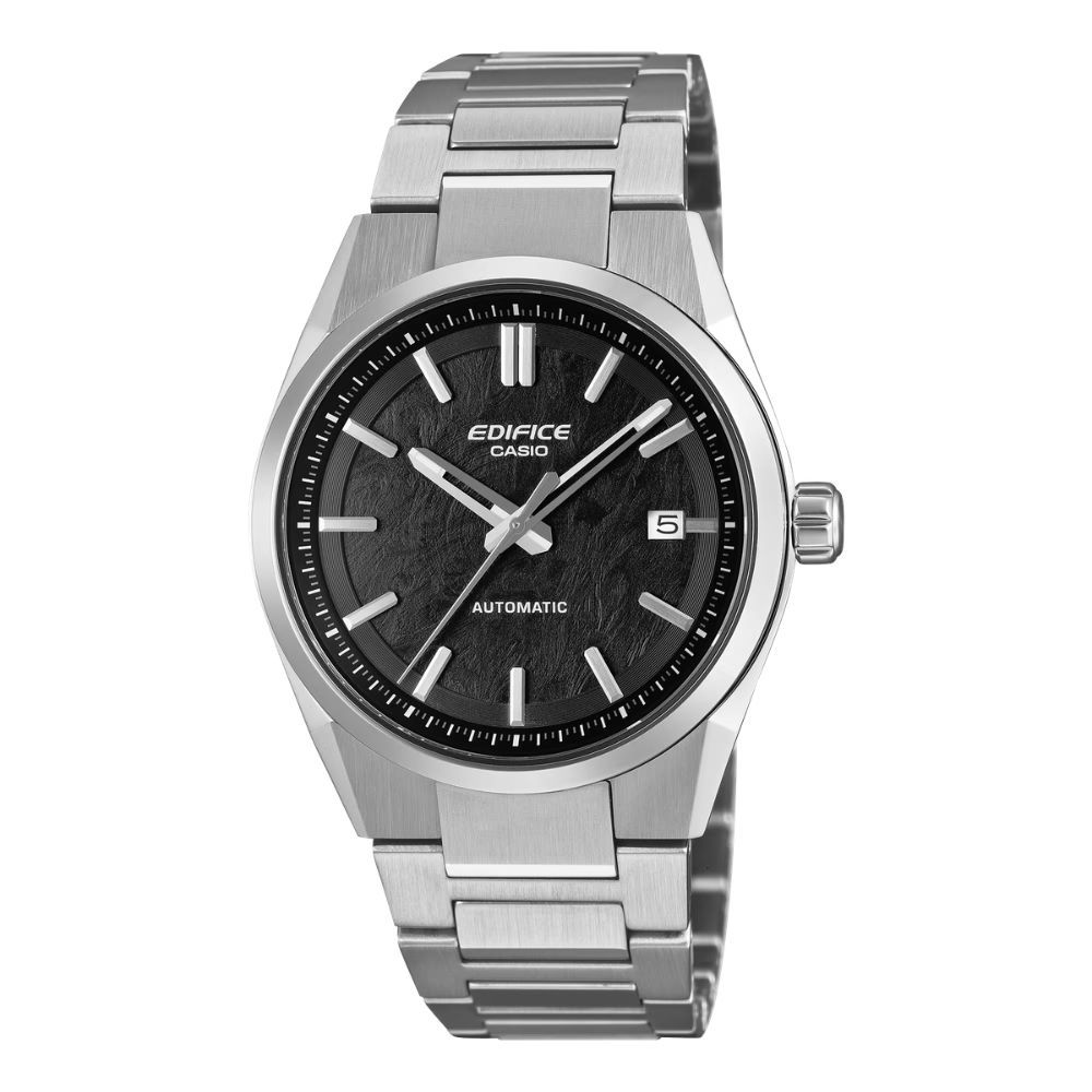 CASIO 卡西歐 EDIFICE 跑車系列 機械錶款 簡約黑 EFK-110D-1A_38mm