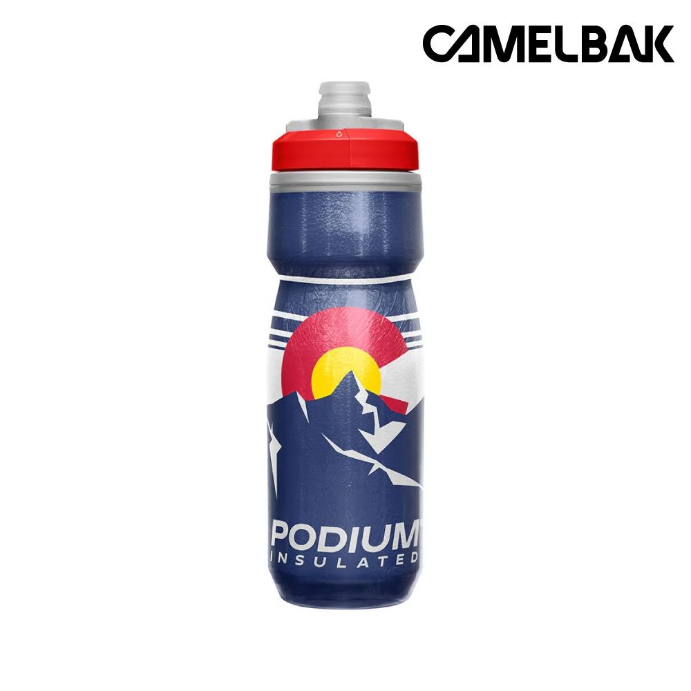 CAMELBAK PODIUM CHILL保冷噴射水瓶 CB2605403062｜620ml 洛磯山脈