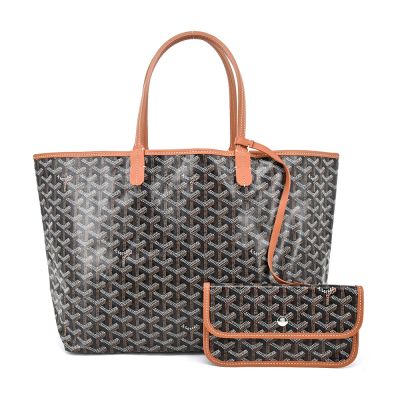 GOYARD 防水帆布LOGO子母購物包(PM小/棕黑) _廠商直送