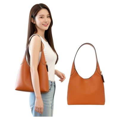COACH BROOKLYN 28 太妃糖色圓弧開口梯形肩背包