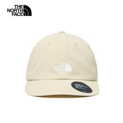 【The North Face 官方旗艦】北面男女款米色UPF防曬運動帽｜8GMEDOM 排汗衫