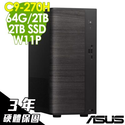 ASUS 華碩 V501MV 商用電腦(C9-270H/64G/2TB SSD+2TB SSD/W11P)