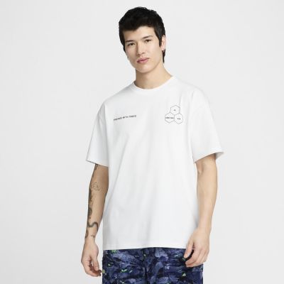 NIKE 耐吉 休閒服 男 女 T恤 短袖上衣-白色系 AS M ACG DF TEE OC WALK TR-HJ0797121