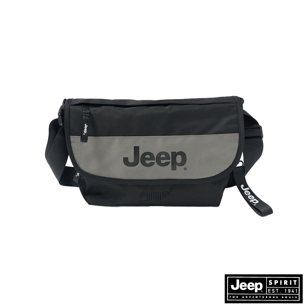 JEEP 經典品牌大LOGO肩背包-黑色| 後背包| Yahoo購物中心